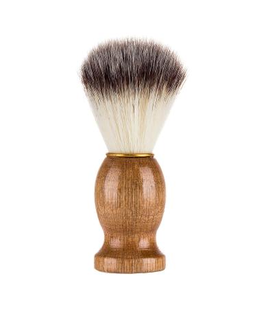 Men's Beard Shaving Brush Barber Salon Men Facial Beard Cleaning Grooming Appliance Shave Tool Razor Brush with Wood Handle
