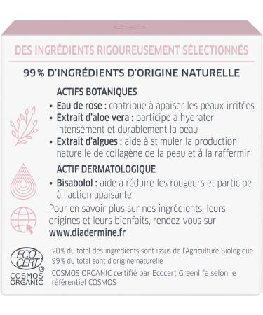 Diadermine - Lift + BIO Sensitive - Firming Day Cream - Facial Care - Sensitive Skin - Organic Rose Water and Pro Collagen - 50 ML Jar - Buy Online on GoSupps.com