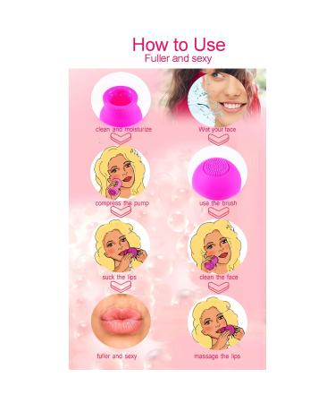 Buy Pink Lip Filler Tool - Silicone Lip Plumper Device for Natural Pout & Fast Facial Massage | International Shipping Available - Buy Online on GoSupps.com