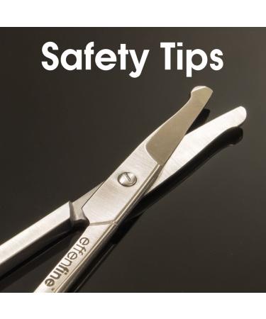 Premium Hair Scissors - German Stainless Steel for Safe Trimming of Nose Ears Eyebrows Mustaches & Beards - International Shipping Available - Buy Online on GoSupps.com
