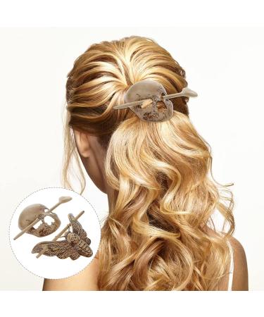 Lurrose Gothic Skull Hairpins - 2pcs Horror Skeleton Hair Fork Sticks for Women | Halloween Hair Accessory - Buy Online on GoSupps.com