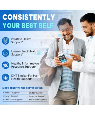 Rasav Prostate Health Supplement for Men with Saw Palmetto, Pygeum, Nettle & Pumpkin Seed, DHT Blocker - Helps Support Urinary Tract Health and Prostate Function, 60 Capsules 60 Count (Pack of 1) - Buy Online on GoSupps.com