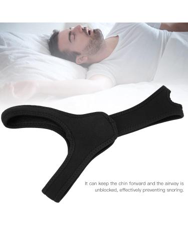 Anti Snoring Chin Strap for Bedroom Sleep - Vface Chin Strap with Splicing Straps - Black - Buy Online on GoSupps.com
