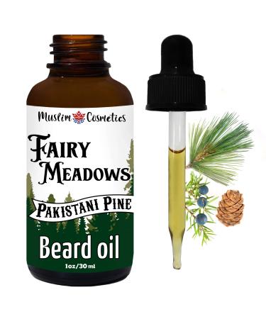 Pakistani PINE beard oil - Rare Pakistani Alps Forest Essential oils / 100% Natural/Argan oil/Organic Sidr oil // Made in Canada - Muslim Cosmetics - Fairy Meadows beard oil (1oz (30ml))