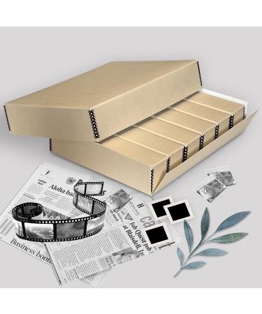 Lineco Archival Slide Storage Box 15.5x11.5x3 - Holds 840 Slides - Tan - 1 Pack - Buy Online on GoSupps.com