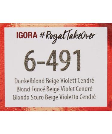 SCHWARZKOPF Igora #RTO 6-491 Dark Blonde Be. Viol. Cen. 60ml - Buy Internationally Fast Shipping Best Quality Hair Color - Buy Online on GoSupps.com