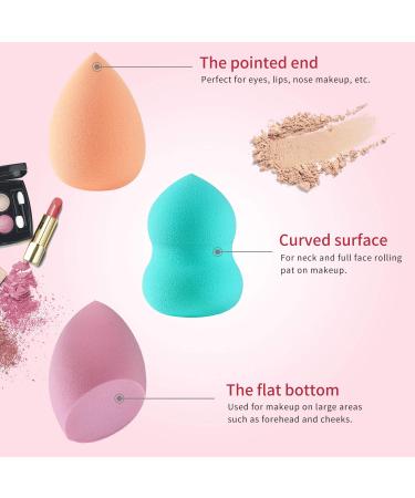 18 Pcs Makeup Sponge Set with Egg Sponge Holder Stand - Ideal for Liquid, Creams, and Powders - Flawless Beauty Sponge Foundation Blending - Random Color Stand - Buy Online on GoSupps.com