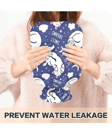 Naanle Cute Sleeping Cats Hot Water Bottle - 2L Handfoots Heating Bag for Pain Relief & Cold Therapy | Transparent Design - Buy Online on GoSupps.com