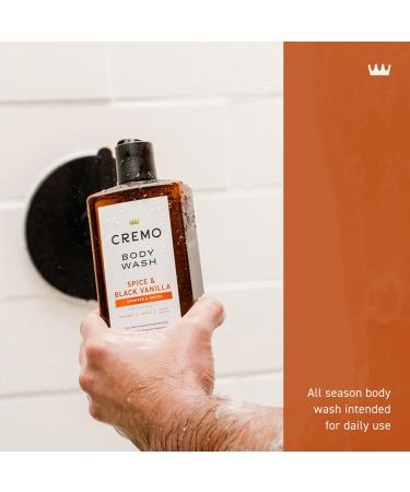 Cremo Body Wash Men Notes of Cardamom and Black Vanilla Rich-Lathering Spice & Black Vanilla 16 Fl Oz - Buy Online on GoSupps.com