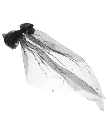 FRCOLOR Bridal Hair Accessories Bow- Knot Hair Clip Bridal Hairpins Hair Barrette Bow Headdress Bachelorette Party Veil Tiara for Girls Bow-knot Hair Clip Bride Decorate Wedding Iron