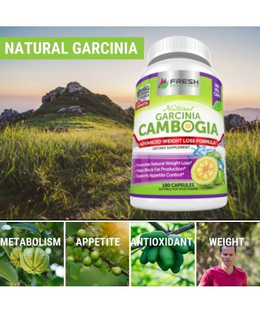 100% Pure Garcinia Cambogia Extract | Natural Appetite Suppressant for Weight Management | Potent 70% HCA Formula for Rapid Fat Loss | Men & Women - Buy Online on GoSupps.com