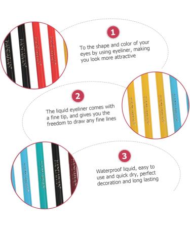 FOMIYES 12pcs Waterproof Liquid Eyeliner Eyeline Liquid Pencil Liquid Eyeliner Pencil Set Makeup Water Proof 1 count (Pack of 1) As Shown - Buy Online on GoSupps.com