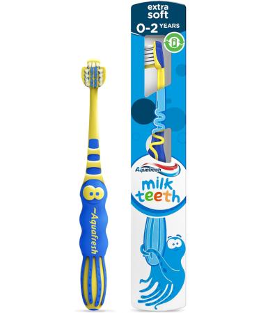 Aquafresh Kids Milk Teeth Toothbrush | Soft Bristles | Ages 0-2 | Children's Toothbrush - Buy Online on GoSupps.com