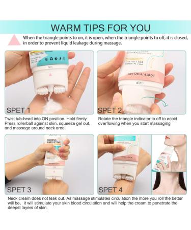 Buy TUBALU Neck Firming Cream - Anti-Aging Moisturizing Neck Lifting Cream with Roller Massage for Smooth Skin & Wrinkle Reduction - Ships Worldwide - Buy Online on GoSupps.com