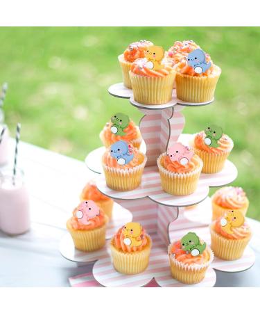 Keaziu 20 Pack Dinosaur Cupcake Toppers Baby Shower Cute Dinosaur Theme Baby Boy Dinosaur Birthday Party Cake Decorations Supplies - Buy Online on GoSupps.com