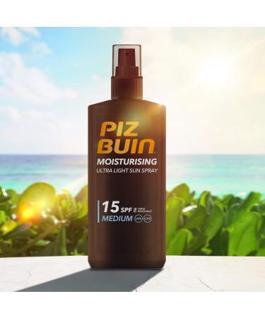 Piz Buin 200Ml Ultra Light Spray Spf15 SPF 15 200 ml (Pack of 1) - Buy Online on GoSupps.com