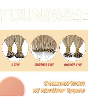 Youngsee Real Hair Extensions - Blonde Microring 50cm Premium Micro Loop Hair Extensions #16/250 50g - Perfect for Hair Recovery - Buy Online on GoSupps.com