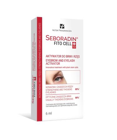 Seboradin Eyelash and Eyebrow Growth Activator 6 ml | Eyelash and Eyebrow Serum Lengthen and Strengthen | Eyelash Growth Serum | Eyelash Eyebrows Conditioner | Natural Ingredients Serum
