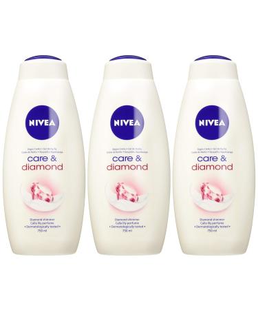 NIVEA Bath Cream with Sparkle Diamonds & Calla White Fragrance 750ml - Pack of 3 - Buy Online on GoSupps.com