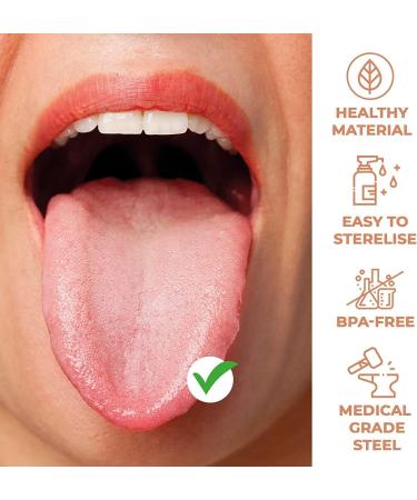 NOLLAM Copper Tongue Scraper - Best Tongue Cleaner for Fresh Breath | International Shipping Available - Buy Online on GoSupps.com