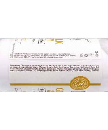 Goat Milk & Honey Body & Hand Lotion - Vanilla Honey | 32 oz | All Skin Types | Nourishing Moisturizer for Smooth Skin - Buy Online on GoSupps.com