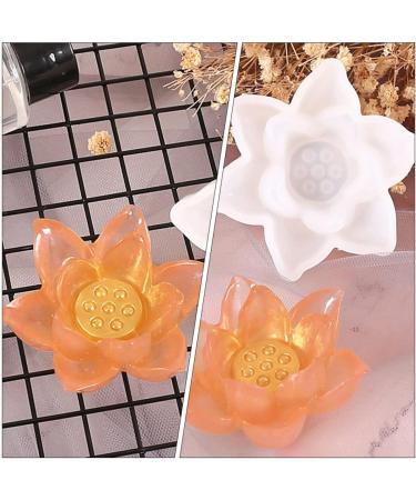 NUOBESTY 6 Pcs Silicone Mold Candle Molds Diy Resin Candle Holder 3d Creative Crystal Epoxy Mold Cake Simple Whitex2pcs 4X7CMx2pcs - Buy Online on GoSupps.com