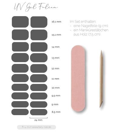 Fairy Nail UV Nail Foils - Self-Adhesive Gel Foils for Easy Nail Art (20 Pieces Jeans Design) - Buy Online on GoSupps.com