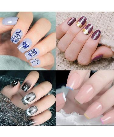 Buy 2-Piece Nail Art Stamper Set | Silicone Transparent Soft Stamp for French Nails | DIY Manicure & Nail Stamping Tools - Buy Online on GoSupps.com