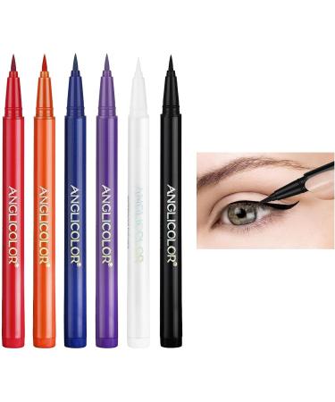 Matte Eyeliner Pencil Set | Liquid for Long Lasting Eye Liners Girls Makeup Supplies for Stage Performance Gathering Halloween Dating Traveling Pochy - Buy Online on GoSupps.com