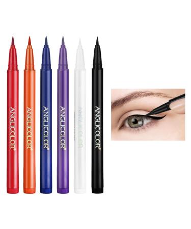 Waterproof Eyeliner - High Pigmented Colorful Mate Eyeliner - Girls Makeup Supplies for Stage Performance Gathering Halloween Dating Traveling