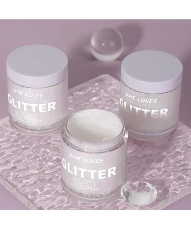 Body Glitter Gel - 4 Color Sparkling Sequins - Long Lasting Glue-Free Face Hair & Body Makeup for Festivals Weddings & Halloween - Buy Online on GoSupps.com