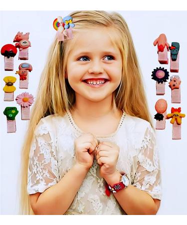 YUXUAN 130 Piece Girls' Hair Accessories Set Candy-coloured Elastic Hair Bands Girls' Ponytail Holder Cute Cartoon Styling Hair Clips Birthday Christmas Children's Day Gift - Buy Online on GoSupps.com