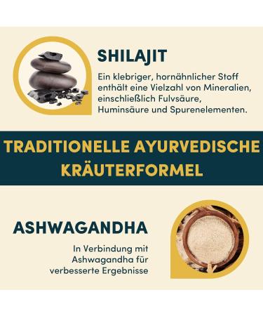 Buy Shilajit Capsules - 1300mg Daily Dose with Ashwagandha & 60% Fulvic Acid - Pure Mumijo Extract (4 Pack) - Buy Online on GoSupps.com