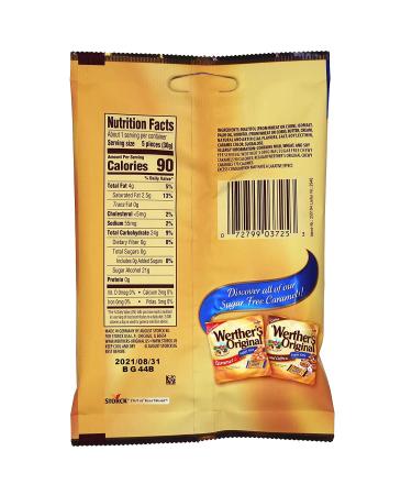 Werthers Original Sugar Free Chewy Caramel Candy| 1.46 Ounce Bags - Pack of 6 | Bundled with Ballard Caramel Sauce Recipe Card - Buy Online on GoSupps.com