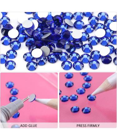 Yhmq 1440 Pieces Royal Blue Rhinestones for Nails - SS12 Nail Crystals (2.8-3.0mm) - Perfect for Nail Art - Buy Online on GoSupps.com