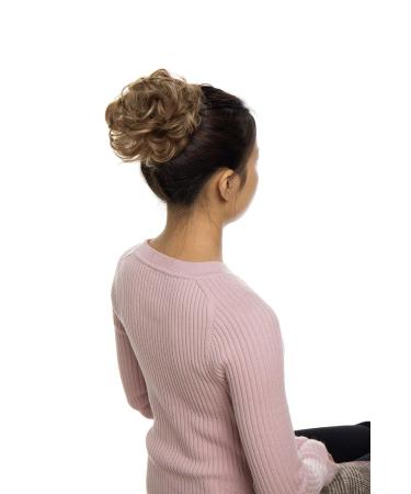 Shop Messy Hair Ponytail Extensions | Scrunchy Bun Updo | Wavy Light Brown to Gray Blonde - Top Quality Hair Accessories - Buy Online on GoSupps.com