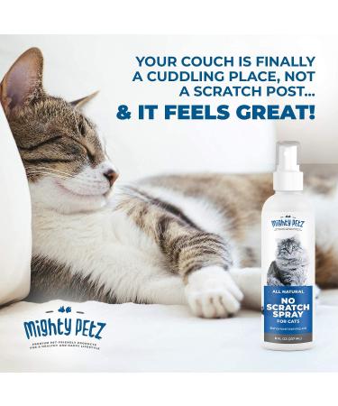 Mighty Petz Cat Repellent Spray for Furniture - Indoor & Outdoor Use | No Scratch | Alcohol-Free Deterrent | Behavioral Training Aid | Couch Protector - 8 oz - Buy Online on GoSupps.com