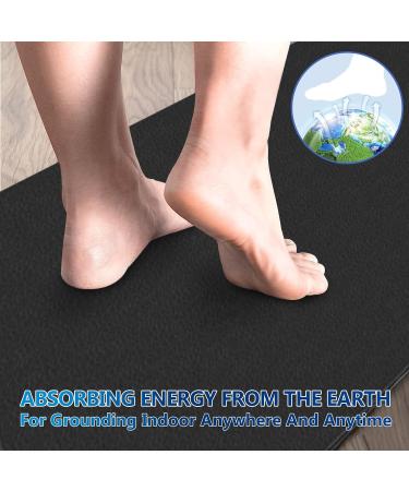 Premium 2-Layer Ground Mat for Bed Desk & Floor - Enhance Sleep Health & Pain Relief (99.1 x 30.5 cm) - Buy Online on GoSupps.com