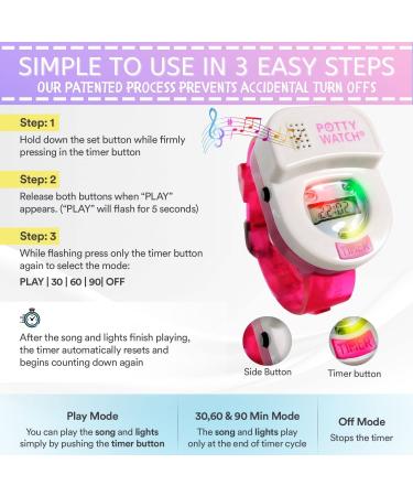 We're The Original Potty Watch  We Remind Your Kiddo It's Time to Go  Pink Pink Pink - Buy Online on GoSupps.com