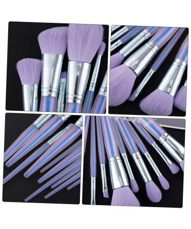 FRCOLOR 20 Pcs Makeup Brush Set - Blush Concealer & Eye Brushes with Purple Crystal Handle - Premium Acrylic Face Makeup Tools for Flawless Beauty - Buy Online on GoSupps.com