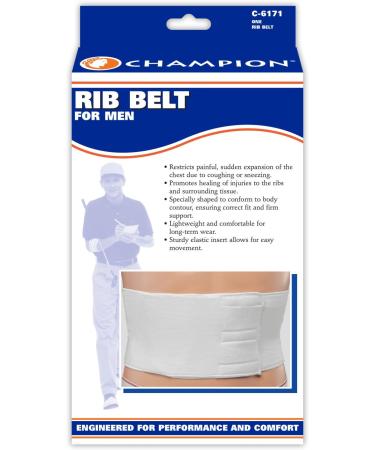 Buy CHAMPION Rib Belt for Men | Chest Support Elastic | White Small - International Shipping Available - Buy Online on GoSupps.com