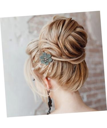 Beaupretty 10 Sets Hairpin Bridal Accessories Dusty Blue Hair Accessories Pearl Clips for Hair Pearl Hair Comb Bridal Hair Pin Rhinestone Headpiece Hair Pins Bride The Flowers Zinc Alloy Fork - Buy Online on GoSupps.com