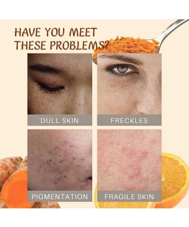 Tongyend Turmeric Vitamin C Clay Mask kit Deep Cleansing Face Masks Skincare with Brush Clay Face Mask for Radiant Skin Turmeric for Dark Spots Acne Brightening Oil Balance Cleansing Pores - Buy Online on GoSupps.com