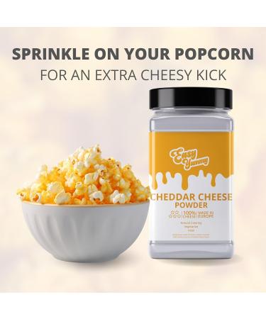 Easy Yummy Cheddar Cheese Popcorn Seasoning 300g 100% Cheddar Cheese Popcorn Flavouring - Buy Online on GoSupps.com