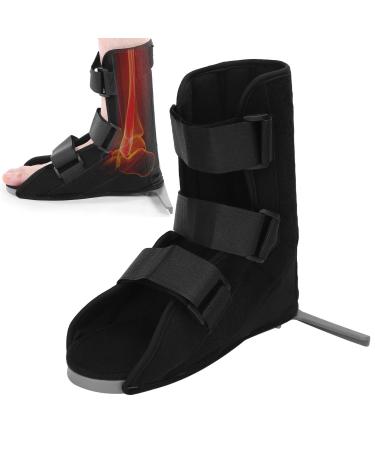 Drop foot brace breathable foot drop splint fractures ankle bandage adjustable ankle bandage support ankle protection fixation braces for adults (l)