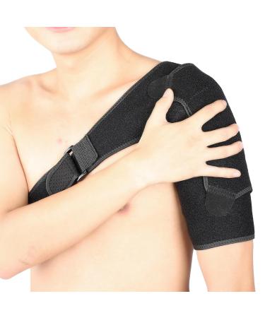 Adjustable Shoulder Support Brace for Pain Relief - Unisex Shoulder Strap for Left & Right - International Shipping Available - Buy Online on GoSupps.com