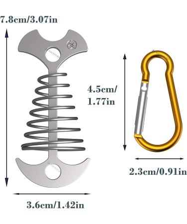 NACETURE Aluminum Tent Rope Tightener with Clips - 10 Pack | Cord Adjuster Tensioners for Outdoor Camping Tents - Buy Online on GoSupps.com