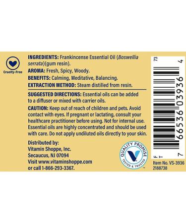 Frankincense Essential Oil - 100% Pure Calming & Meditative Aromatherapy (1 fl. oz.) - International Shipping Available - Buy Online on GoSupps.com