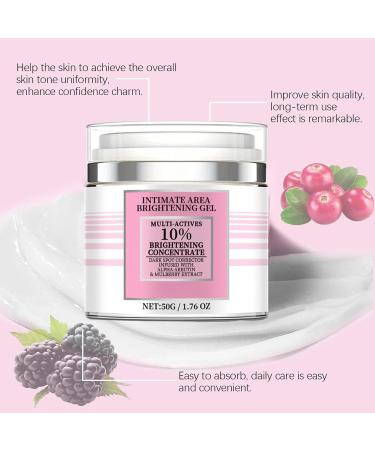 Intimate Area Brightening Gel Brightening Body Lotion Skin Lightening Cream for Dark Skin Skin Bleaching Cream Dark Spot Corrector Body Moisturiser for Men & Women Brighten Uneven Skin Tone - Buy Online on GoSupps.com