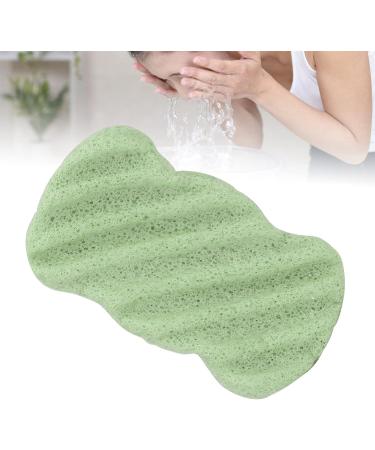 Verdant Touch Exfoliating Face Sponge Plant Fiber Facial Sponge Reusable Exfoliating Face Cleansing Puff Washable Portable Bath Puff Green - Buy Online on GoSupps.com